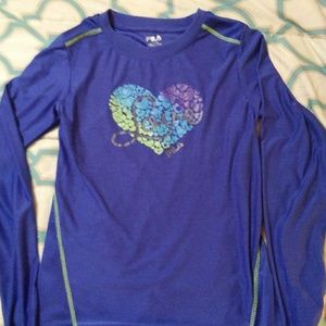 Girl's Fila sport long sleeve shirt